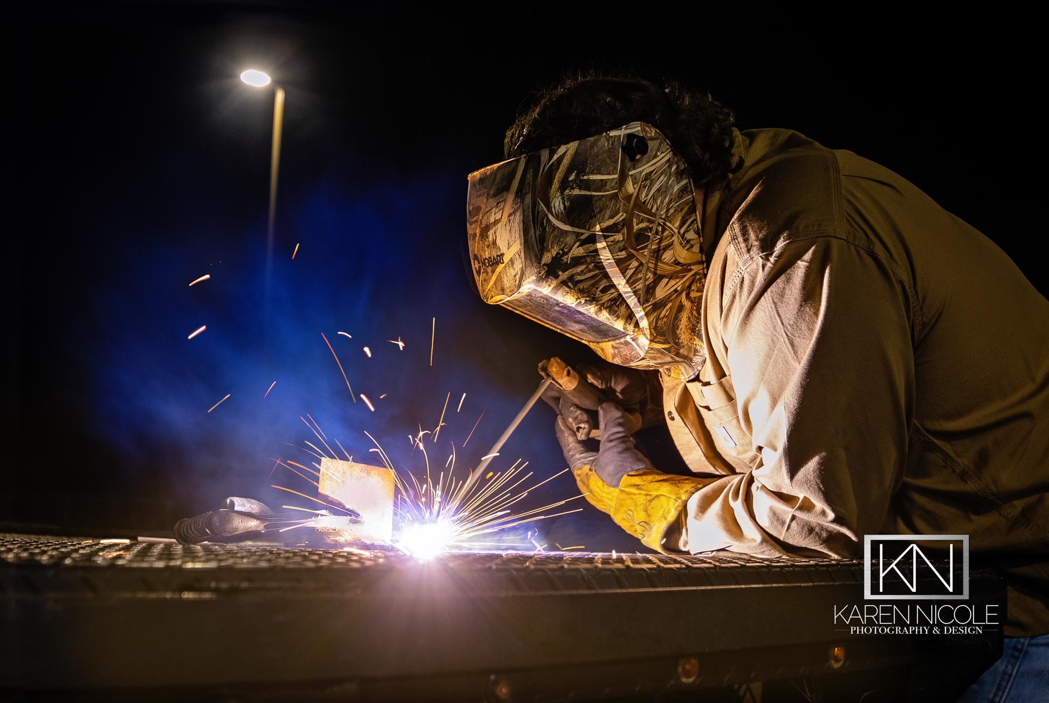 Stick Welding — Sparks